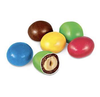Драже арахис в шоколадной и сахарной цветной глазури "Яички", 100 гр
