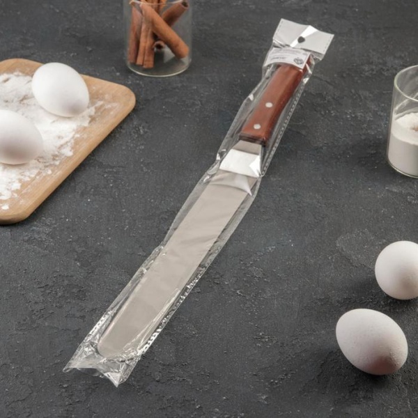 Лопатка-палетка изогнутая 42 см, рабочая поверхность 29 см