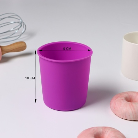 Форма для выпечки «Кулич», 9×9×10 см, силикон