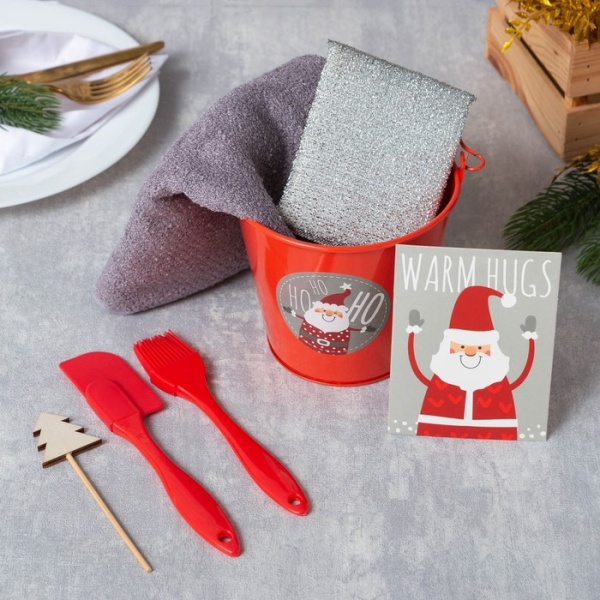 Набор подарочный кухонный "Ho-Ho-Ho", 7 предметов